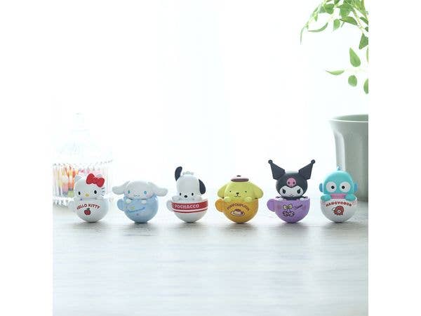 Sanrio Characters: Plump and Wobbly Tumbler Toys: 1Box (6pcs)